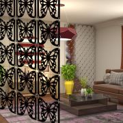 Olive Tree Room Partitions Black 6017