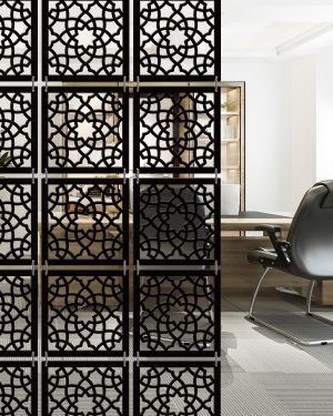 Olive Tree Room Partitions Black 6019