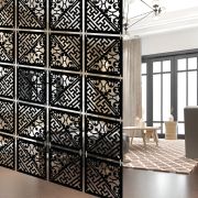 Olive Tree Room Partitions Black 6028