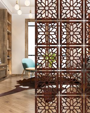 Olive Tree Room Partitions Walnut 7010