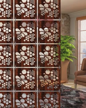 Olive Tree Room Partitions Walnut 7011