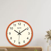 Analog Decorative Latest Wall Clock Tic-Toc Movement Classic (Orange)