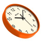 Analog Decorative Latest Wall Clock Tic-Toc Movement Classic (Orange)