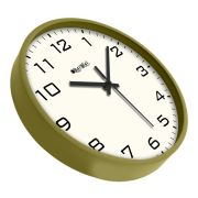 Wall Clock Analog Decorative Wall Clock Tic-Toc Movement Classic Clock (Green)