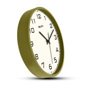 Wall Clock Analog Decorative Wall Clock Tic-Toc Movement Classic Clock (Green)