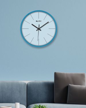 Wall Clock Analog Decorative Latest Wall Clock Tic-Toc Movement Classic Clock (Blue)