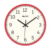 Analog Decorative Latest Wall Clock Tic-Toc Movement Classic Clock (Pink)