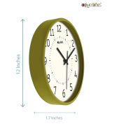 Analog Decorative Latest Wall Clock Tic-Toc Movement Classic Clock (Green)