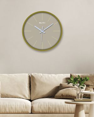 Analog Decorative Wall Clock Tic-Toc Movement Classic Clock (Green)