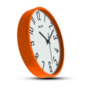 Wall Clock 12 Inch Analog Decorative Latest Wall Clock Tic-Toc Movement Classic Clock (Orange)