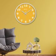 Wall Clock 12 Inch Analog Decorative Latest Wall Clock Tic-Toc Movement Classic Clock (White)