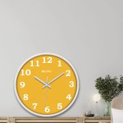 Wall Clock 12 Inch Analog Decorative Latest Wall Clock Tic-Toc Movement Classic Clock (White)