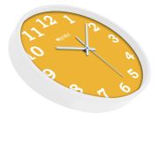 Wall Clock 12 Inch Analog Decorative Latest Wall Clock Tic-Toc Movement Classic Clock (White)