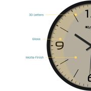 Wall Clock Analog Decorative Latest Wall Clock Tic-Toc Movement Classic Clock (Blue)