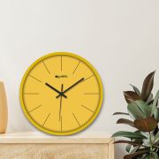 Wall Clock 12 Inch Analog Decorative Latest Wall Clock Tic-Toc Movement Classic (Yellow)