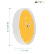 Wall Clock 12 Inch Analog Decorative Latest Wall Clock Tic-Toc Movement Classic Clock (White)