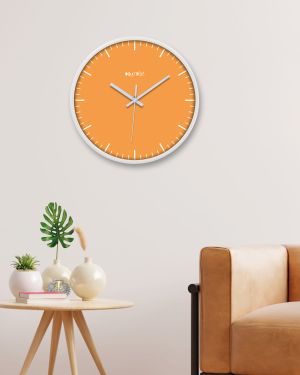 Olive TreeWall Clock 12 Inch Analog Decorative Latest Wall Clock Tic-Toc Movement Classic Clock Battery Operated Round Easy to Read for Room (White)