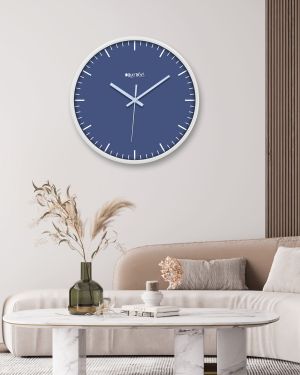 Wall Clock Analog Decorative Latest Wall Clock Tic-Toc Movement Classic Clock (White)