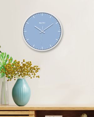 Wall Clock 12 Inch Analog Decorative Latest Wall Clock Tic-Toc Movement Classic Clock (White)