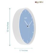 Wall Clock 12 Inch Analog Decorative Latest Wall Clock Tic-Toc Movement Classic Clock (White)