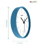 Wall Clock Analog Decorative Latest Wall Clock Tic-Toc Movement Classic (Blue)