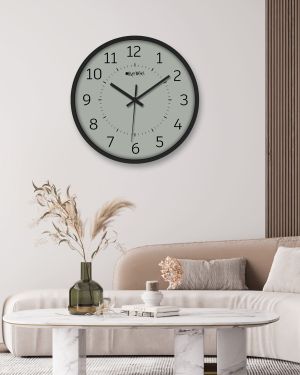 Wall Clock Analog Decorative Latest Wall Clock Tic-Toc Movement Classic (Black)