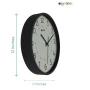 Wall Clock Analog Decorative Latest Wall Clock Tic-Toc Movement Classic (Black)