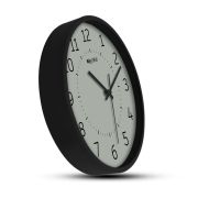 Wall Clock Analog Decorative Latest Wall Clock Tic-Toc Movement Classic (Black)