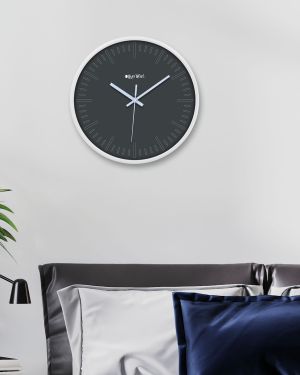 Wall Clock 12 Inch Analog Decorative Latest Wall Clock Tic-Toc Movement Classic Clock (White)