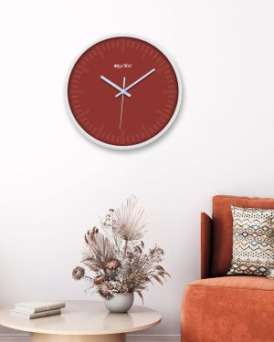 Wall Clock 12 Inch Analog Decorative Latest Wall Clock Tic-Toc Movement Classic Clock (White)