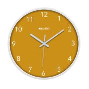 Olive TreeWall Clock 12 Inch Analog Decorative Latest Wall Clock Tic-Toc Movement Classic Clock Battery Operated Round Easy to Read for Room (White)