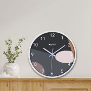 Wall Clock 12 Inch Analog Decorative Latest Wall Clock Tic-Toc Movement Classic Clock (White)