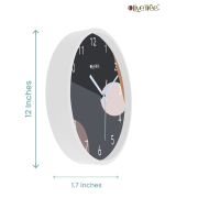 Wall Clock 12 Inch Analog Decorative Latest Wall Clock Tic-Toc Movement Classic Clock (White)