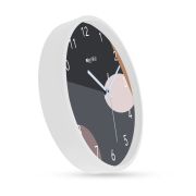 Wall Clock 12 Inch Analog Decorative Latest Wall Clock Tic-Toc Movement Classic Clock (White)