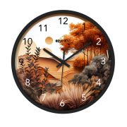 Wall Clock 12 Inch Analog Decorative Latest Wall Clock Tic-Toc Movement Classic (Black)