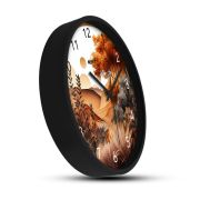 Wall Clock 12 Inch Analog Decorative Latest Wall Clock Tic-Toc Movement Classic (Black)