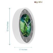 Wall Clock 12 Inch Analog Decorative Latest Wall Clock Tic-Toc Movement Classic Clock (White)