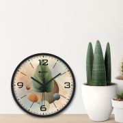 Wall Clock 12 Inch Analog Decorative Latest Wall Clock Tic-Toc Movement Classic (Black)