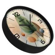 Wall Clock 12 Inch Analog Decorative Latest Wall Clock Tic-Toc Movement Classic (Black)