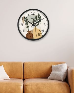 Wall Clock 12 Inch Analog Decorative Latest Wall Clock Tic-Toc Movement Classic (Black)