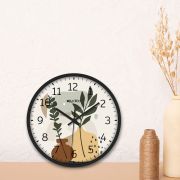 Wall Clock 12 Inch Analog Decorative Latest Wall Clock Tic-Toc Movement Classic (Black)