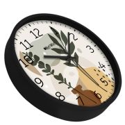 Wall Clock 12 Inch Analog Decorative Latest Wall Clock Tic-Toc Movement Classic (Black)