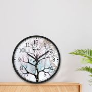 Wall Clock 12 Inch Analog Decorative Latest Wall Clock Tic-Toc Movement Classic Clock (Black)