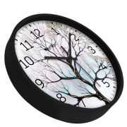 Wall Clock 12 Inch Analog Decorative Latest Wall Clock Tic-Toc Movement Classic Clock (Black)