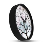 Wall Clock 12 Inch Analog Decorative Latest Wall Clock Tic-Toc Movement Classic Clock (Black)