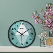 Wall Clock 12 Inch Analog Decorative Latest Wall Clock Tic-Toc Movement (Black)