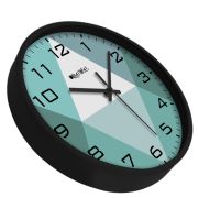 Wall Clock 12 Inch Analog Decorative Latest Wall Clock Tic-Toc Movement (Black)