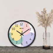 Wall Clock 12 Inch Analog Decorative Latest Wall Clock Tic-Toc Movement Classic Clock (Black)