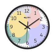 Wall Clock 12 Inch Analog Decorative Latest Wall Clock Tic-Toc Movement Classic Clock (Black)