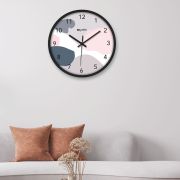 Wall Clock 12 Inch Analog Decorative Latest Wall Clock Tic-Toc Movement Classic Clock (Black)